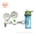 medical oxygen flow meter with humidification bottle